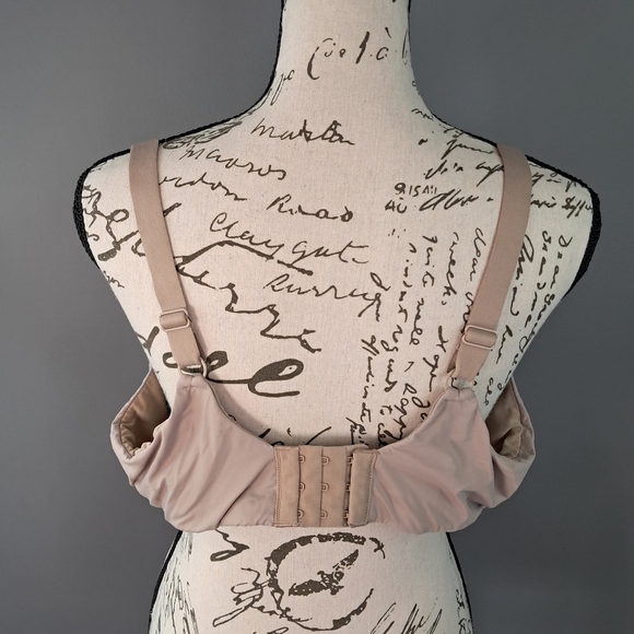 Olga Cloud 9 Lace Underwire Contour Bra 44C Toasted Almond - Picture 2 of 7